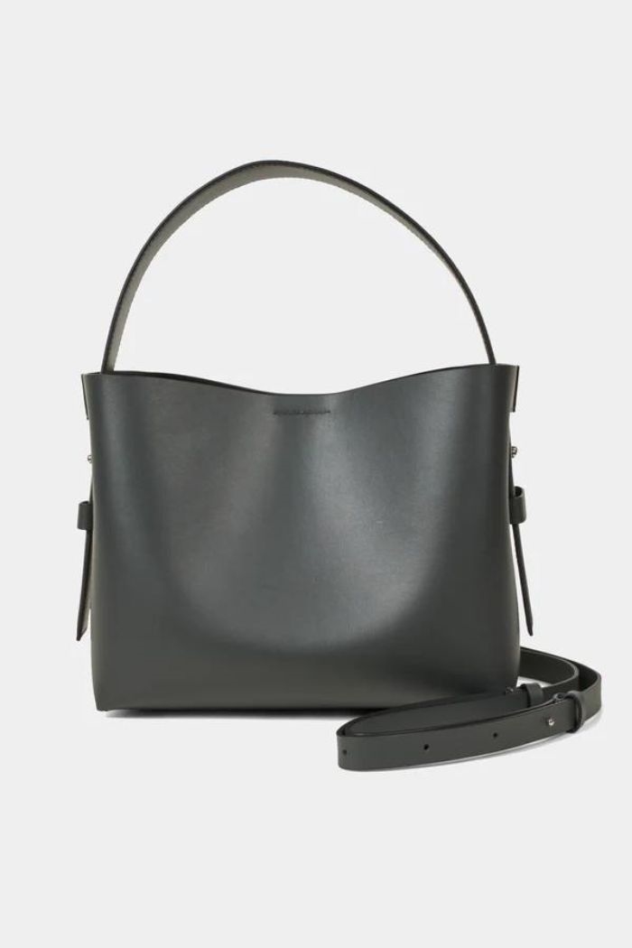 Leata leather bag, Volcanic Ash